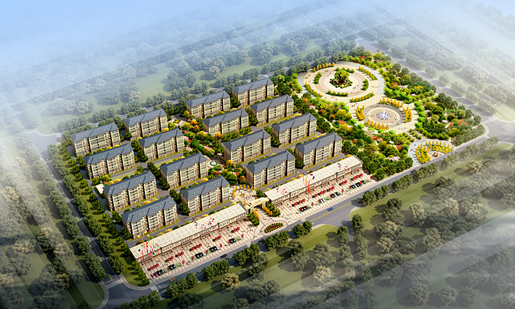 伏羲社區(qū)鳥瞰圖